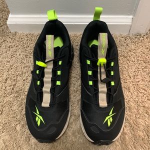 Brand new without box women’s REEBOK neon and black hiker sneakers size 8.5